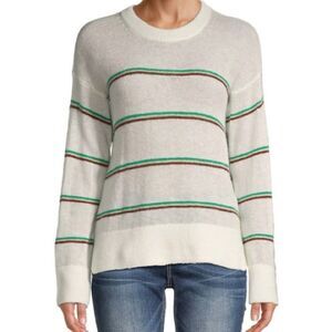 NWOT JOIE Striped Alpaca Wool Roundneck Sweater